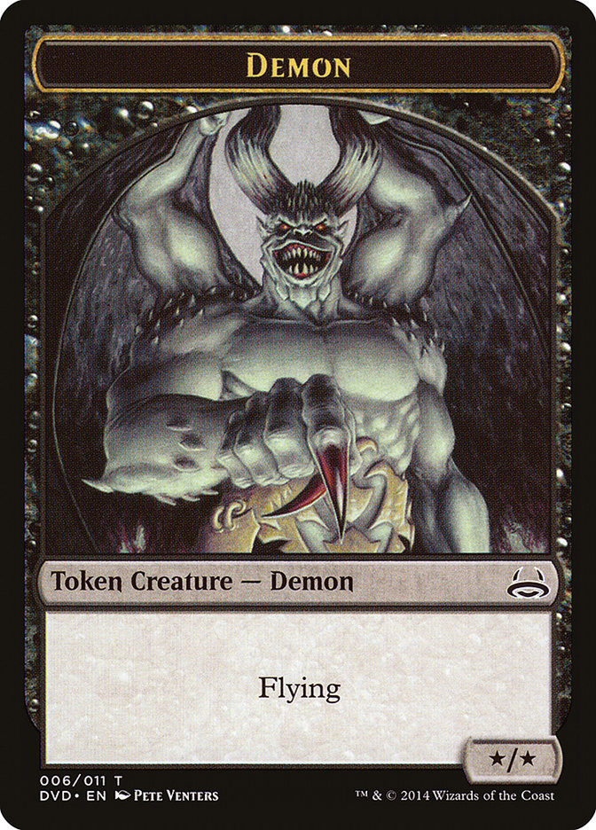 Demon Token (Divine vs. Demonic) [Duel Decks Anthology Tokens] | Card Citadel