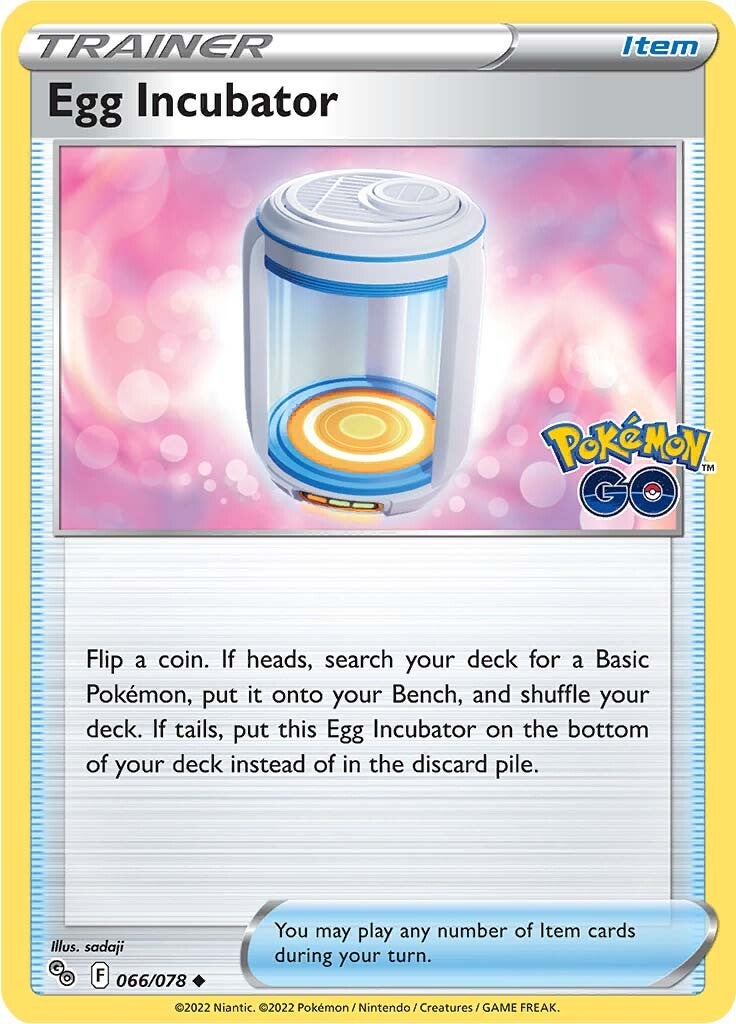 Egg Incubator (066/078) [Pokémon GO] | Card Citadel