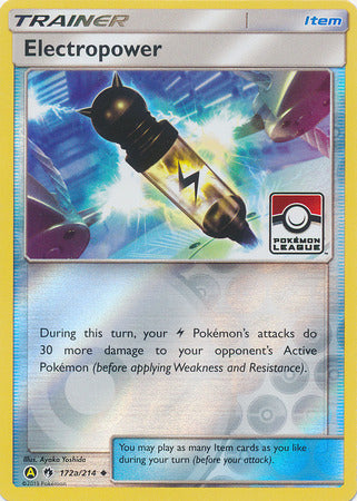 Electropower (172a/214) (League Promo) [Sun & Moon: Lost Thunder] | Card Citadel