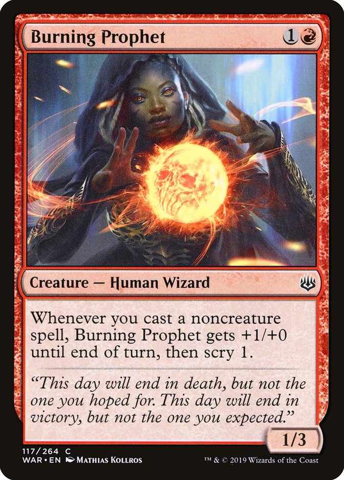 Burning Prophet [War of the Spark] | Card Citadel