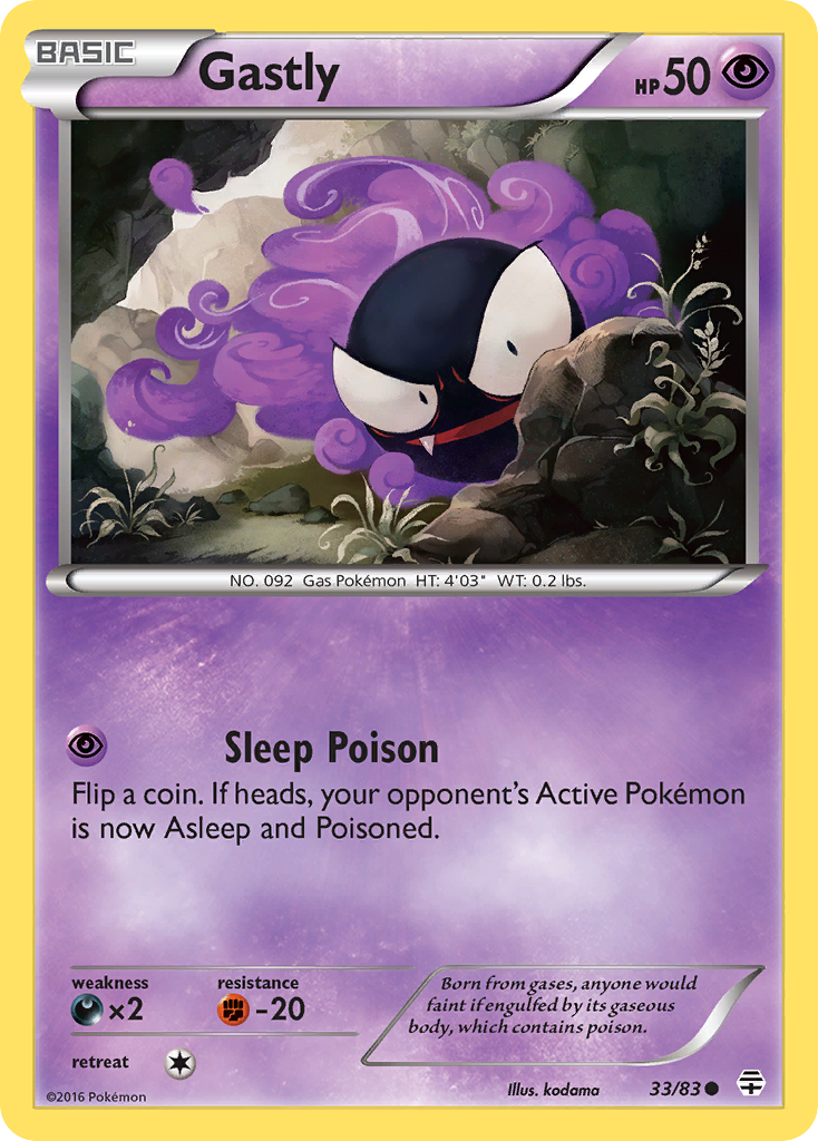 Gastly (33/83) [XY: Generations] | Card Citadel