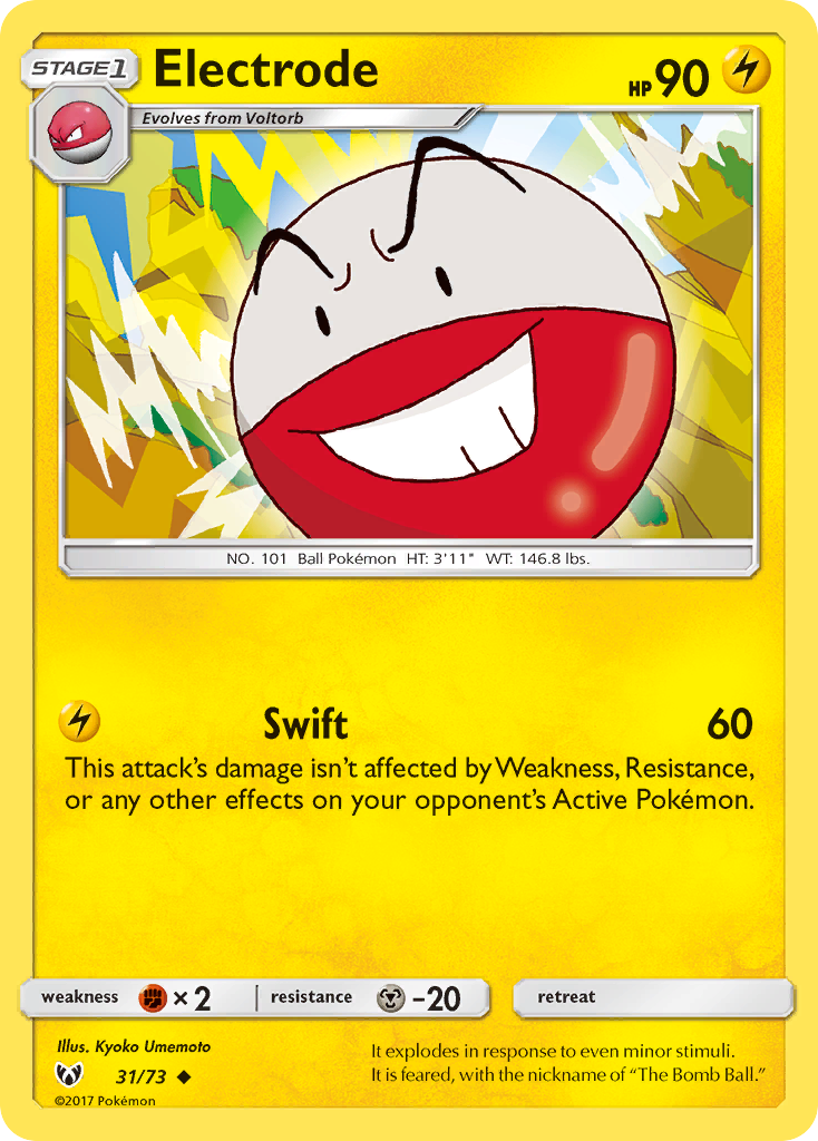 Electrode (31/73) [Sun & Moon: Shining Legends] | Card Citadel