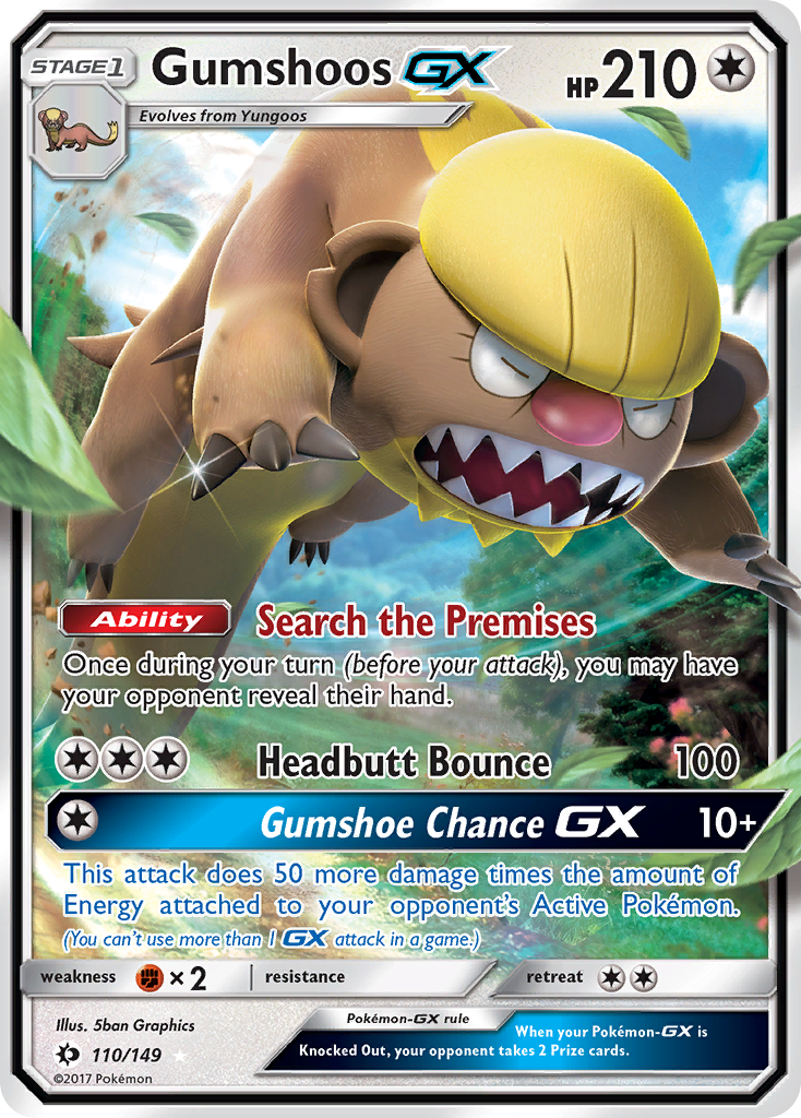 Gumshoos GX (110/149) [Sun & Moon: Base Set] | Card Citadel