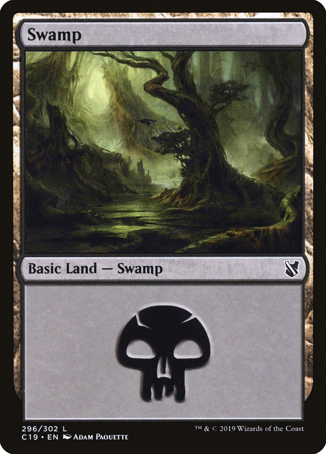 Swamp (296) [Commander 2019] | Card Citadel