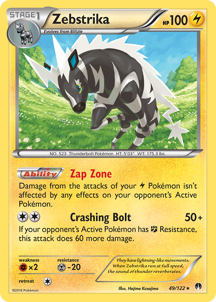 Zebstrika (49/122) [XY: BREAKpoint] | Card Citadel