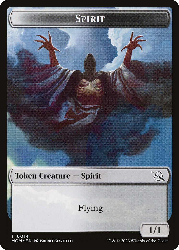Elemental (02) // Spirit (14) Double-Sided Token [March of the Machine Tokens] | Card Citadel