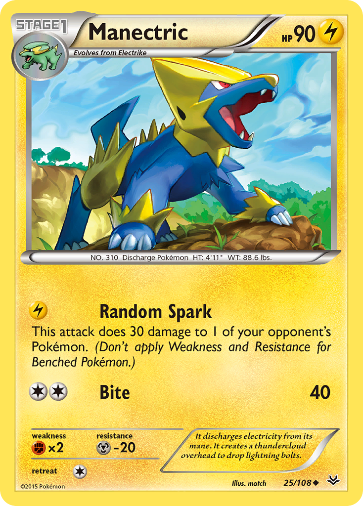 Manectric (25/108) [XY: Roaring Skies] | Card Citadel