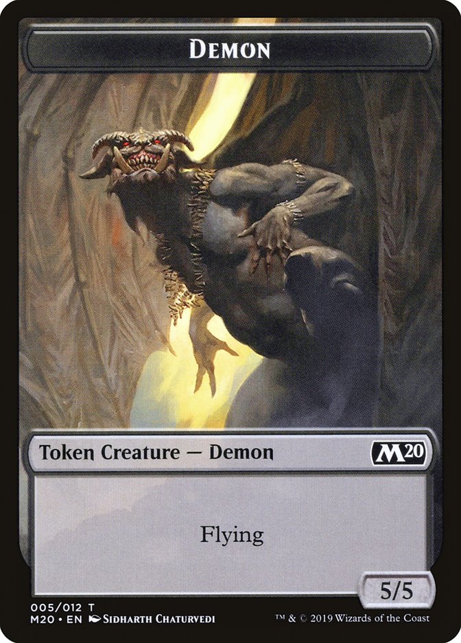 Demon Token [Core Set 2020 Tokens] | Card Citadel