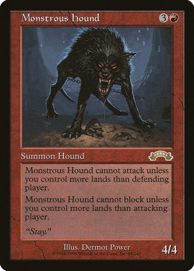 Monstrous Hound [Exodus] | Card Citadel