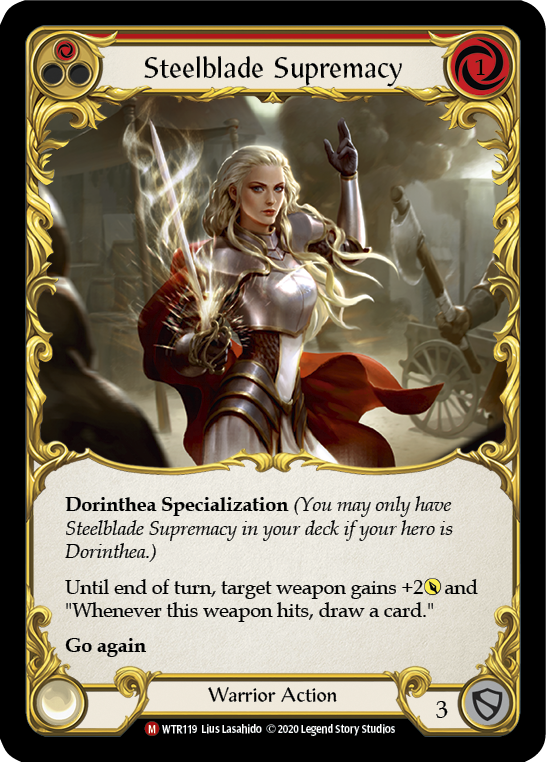 Steelblade Supremacy [U-WTR119] (Welcome to Rathe Unlimited)  Unlimited Rainbow Foil | Card Citadel