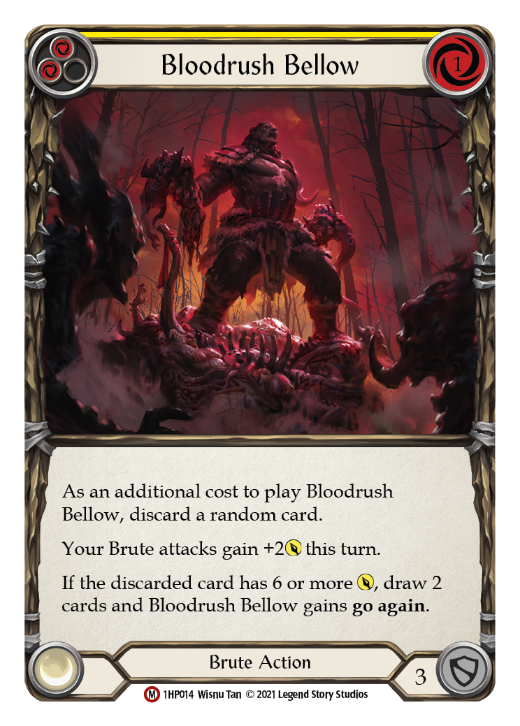 Bloodrush Bellow [1HP014] | Card Citadel