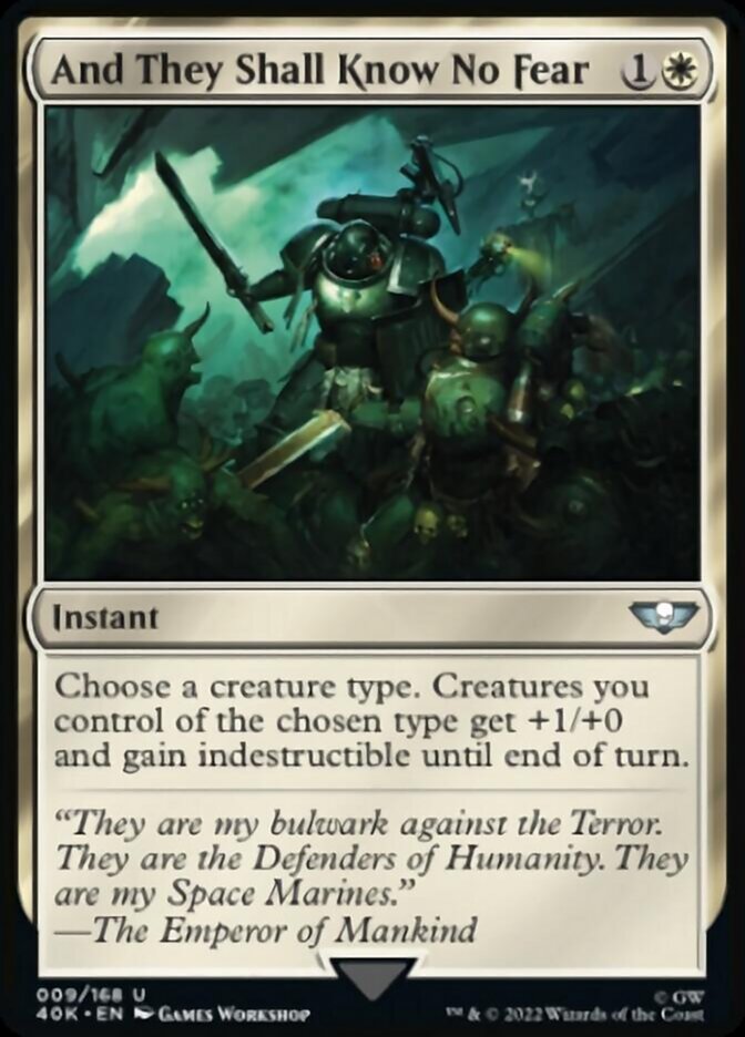 And They Shall Know No Fear (Surge Foil) [Universes Beyond: Warhammer 40,000] | Card Citadel