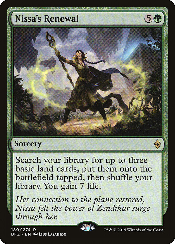 Nissa's Renewal [Battle for Zendikar] | Card Citadel