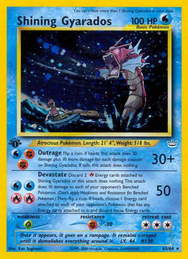 Shining Gyarados (65/64) [Neo Revelation 1st Edition] | Card Citadel