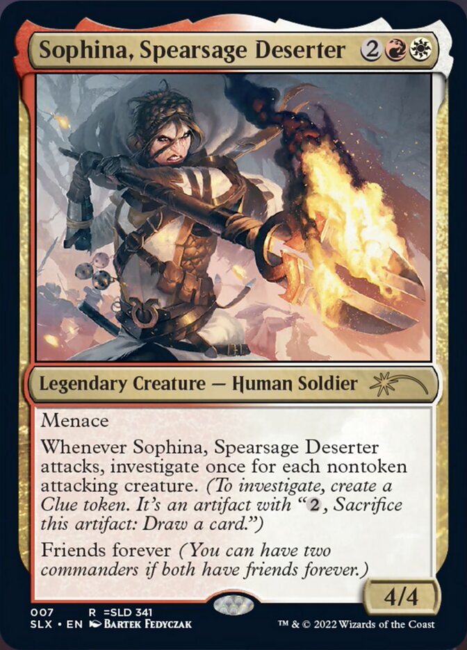 Sophina, Spearsage Deserter [Secret Lair: Universes Within] | Card Citadel