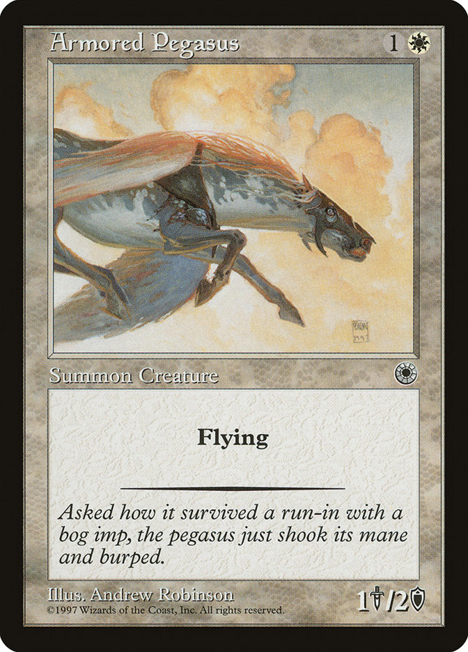 Armored Pegasus [Portal] | Card Citadel