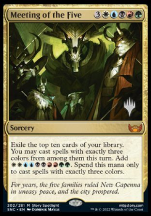 Meeting of the Five (Promo Pack) [Streets of New Capenna Promos] | Card Citadel