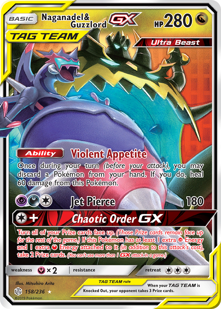 Naganadel & Guzzlord GX (158/236) [Sun & Moon: Cosmic Eclipse] | Card Citadel