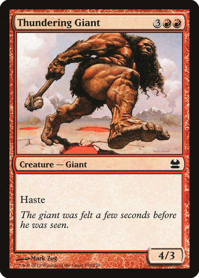 Thundering Giant [Modern Masters] | Card Citadel