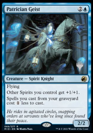 Patrician Geist (Promo Pack) [Innistrad: Midnight Hunt Promos] | Card Citadel