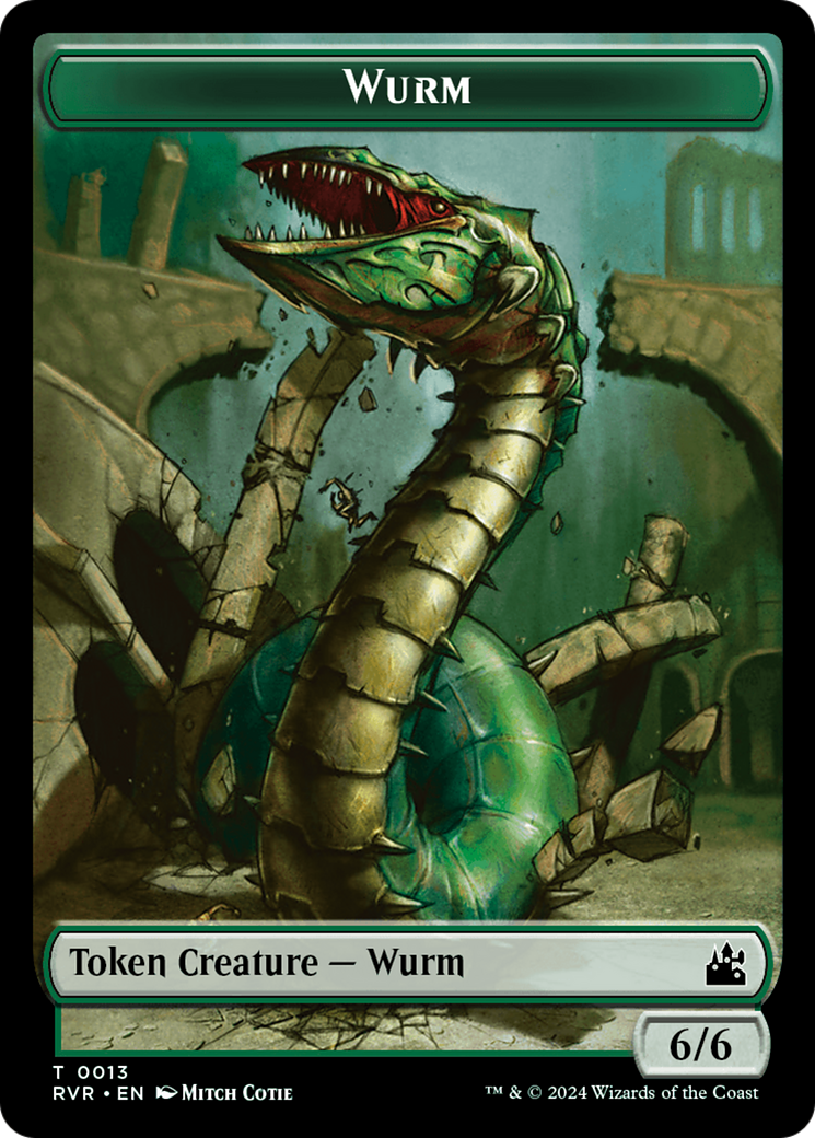 Wurm Token [Ravnica Remastered Tokens] | Card Citadel