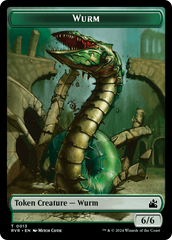 Goblin (0008) // Wurm Double-Sided Token [Ravnica Remastered Tokens] | Card Citadel