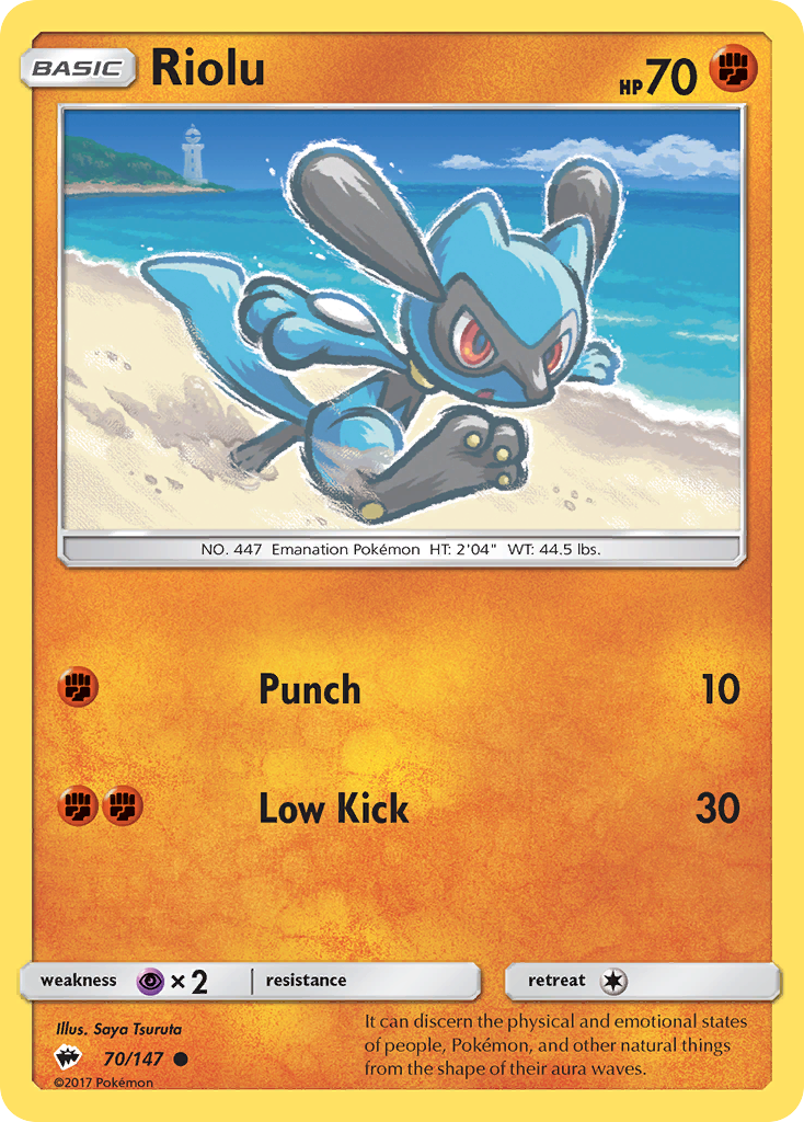 Riolu (70/147) [Sun & Moon: Burning Shadows] | Card Citadel