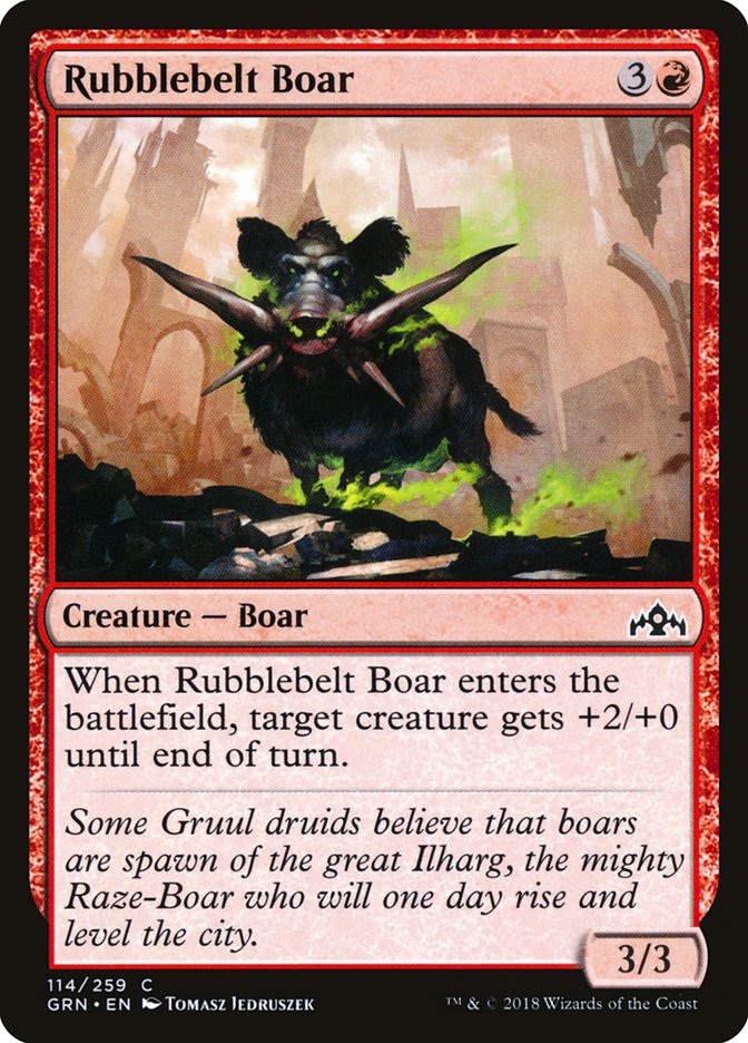 Rubblebelt Boar [Guilds of Ravnica] | Card Citadel