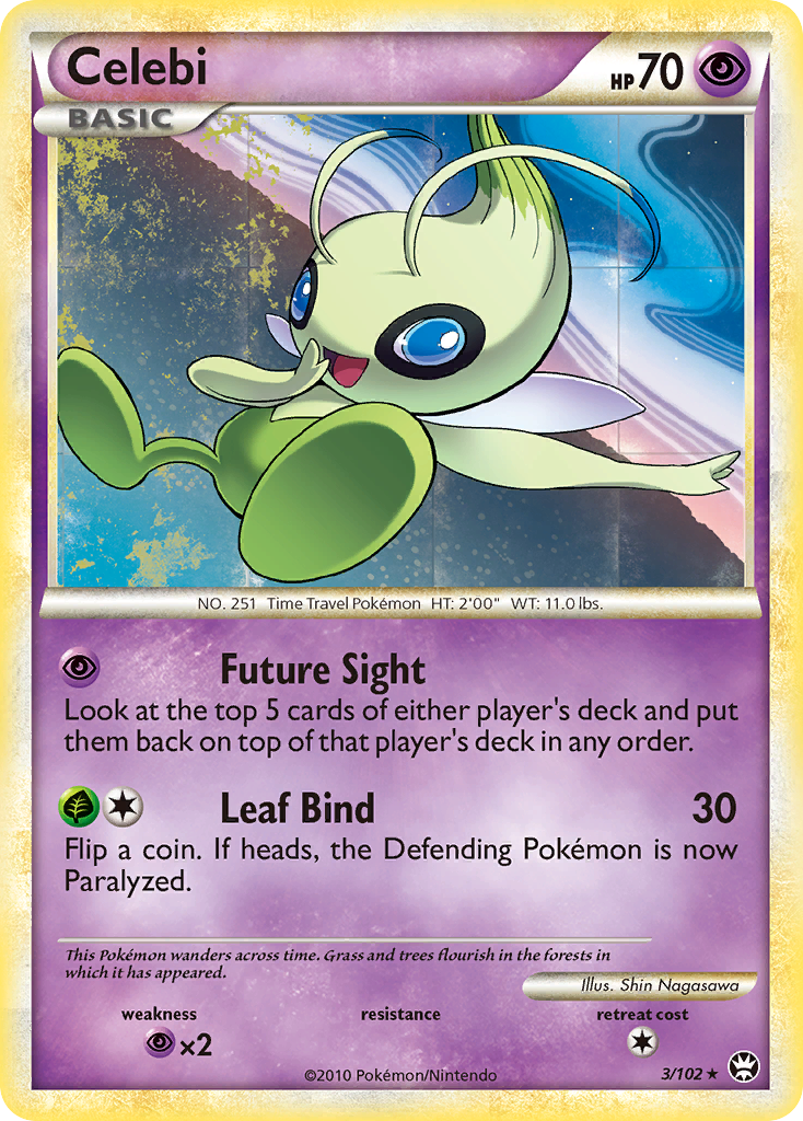 Celebi (3/102) [HeartGold & SoulSilver: Triumphant] | Card Citadel