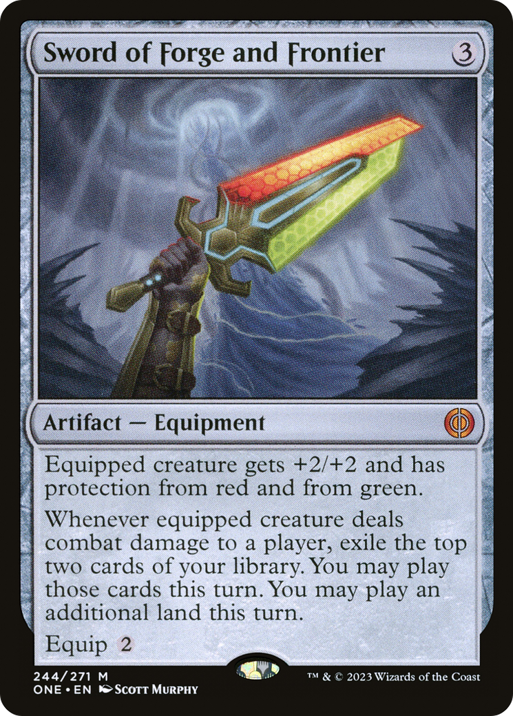 Sword of Forge and Frontier [Phyrexia: All Will Be One] | Card Citadel