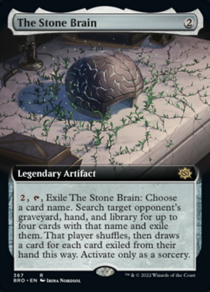 The Stone Brain (Extended Art) [The Brothers' War] | Card Citadel