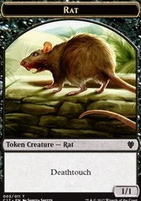 Rat (003) // Cat (001) Double-sided Token [Commander 2017 Tokens] | Card Citadel