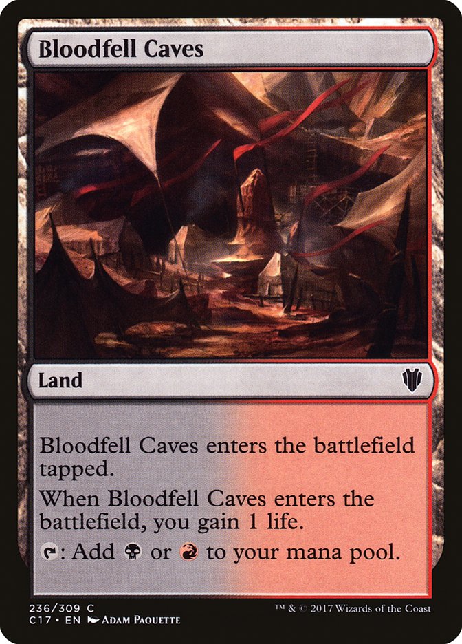 Bloodfell Caves [Commander 2017] | Card Citadel