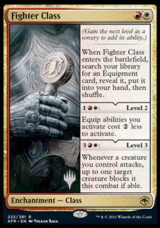 Fighter Class (Promo Pack) [Dungeons & Dragons: Adventures in the Forgotten Realms Promos] | Card Citadel