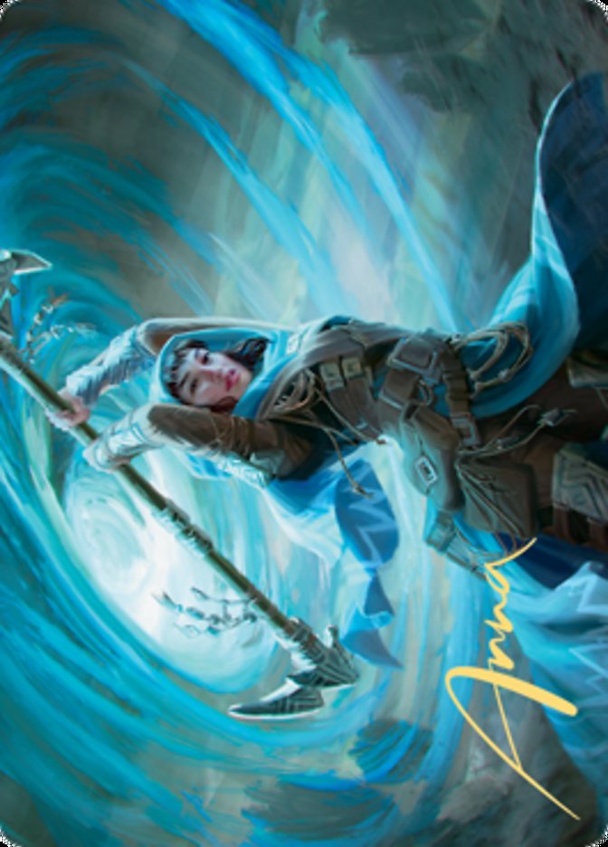 Sea Gate Stormcaller Art Card (Gold-Stamped Signature) [Zendikar Rising Art Series] | Card Citadel