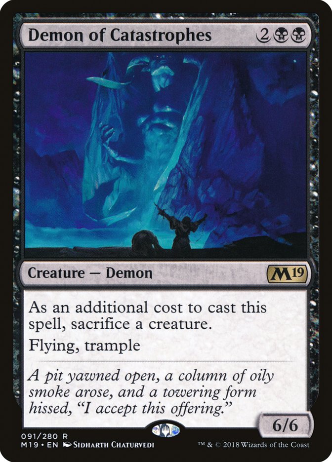 Demon of Catastrophes [Core Set 2019] | Card Citadel