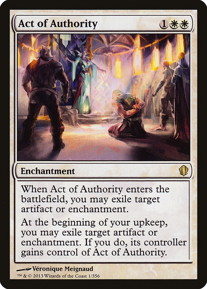 Act of Authority [Commander 2013] | Card Citadel