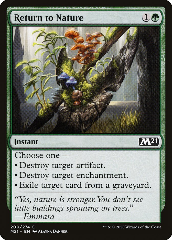 Return to Nature [Core Set 2021] | Card Citadel
