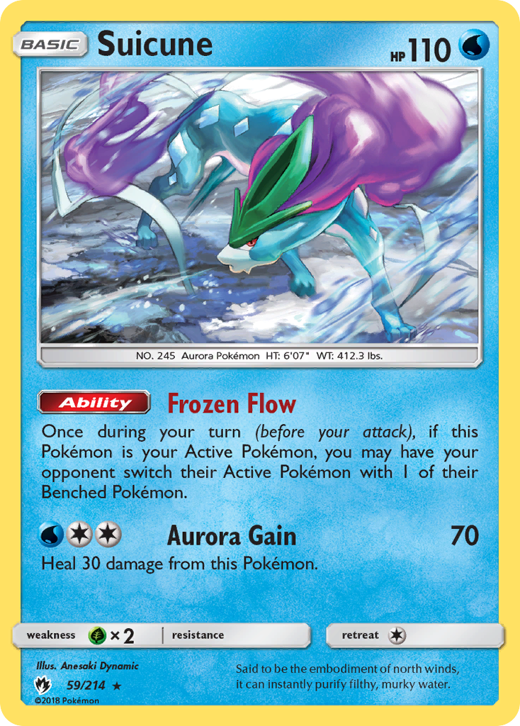 Suicune (59/214) [Sun & Moon: Lost Thunder] | Card Citadel