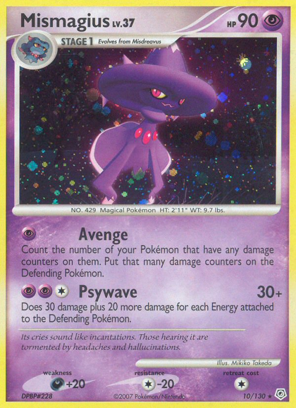 Mismagius (10/130) [Diamond & Pearl: Base Set] | Card Citadel