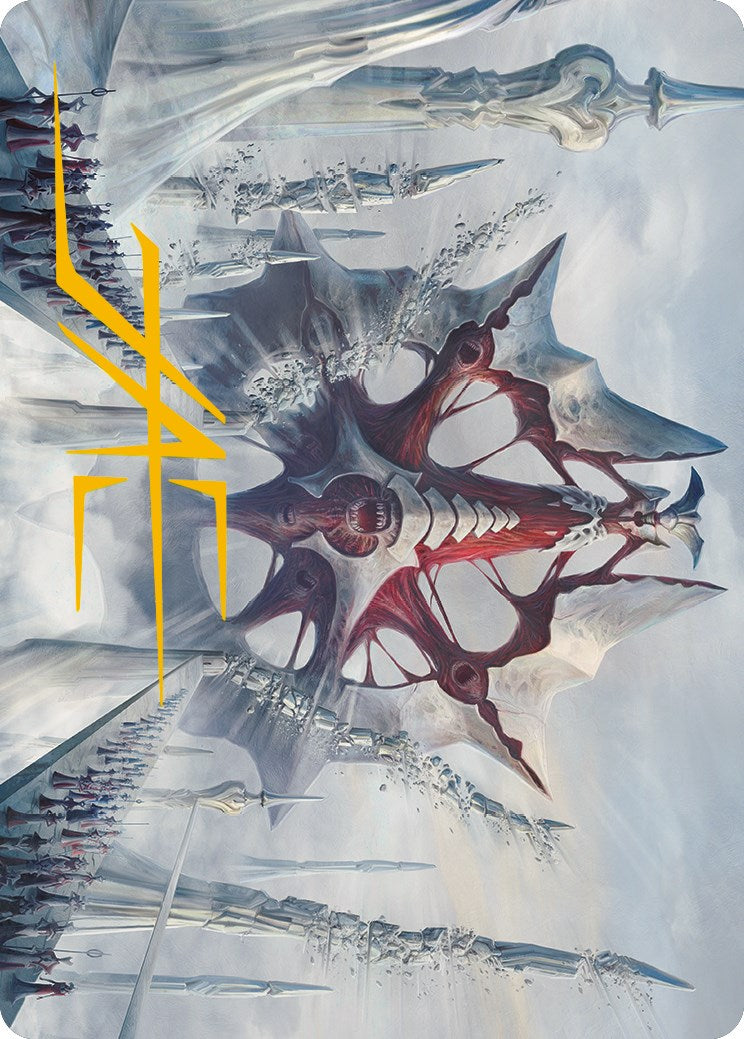 Mondrak, Glory Dominus Art Card (Gold-Stamped Signature) [Phyrexia: All Will Be One Art Series] | Card Citadel