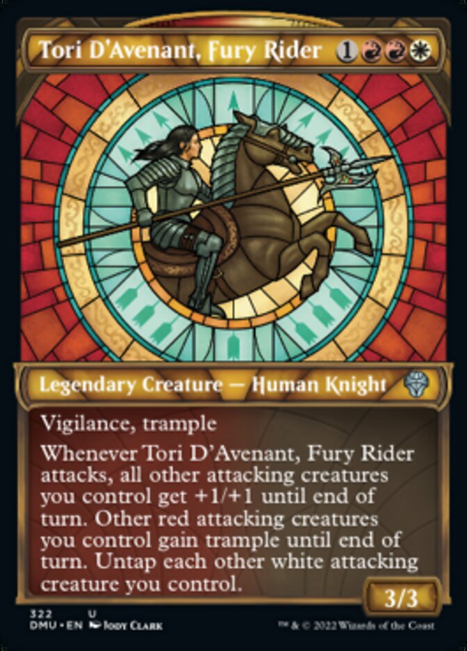 Tori D'Avenant, Fury Rider (Showcase) [Dominaria United] | Card Citadel