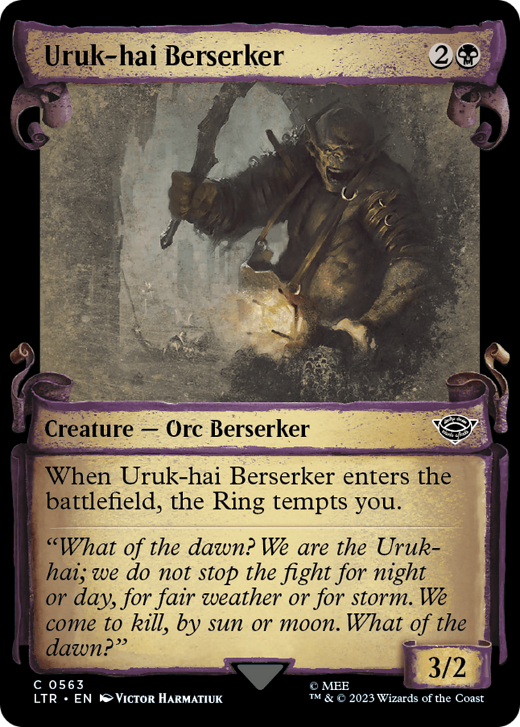 Uruk-hai Berserker [The Lord of the Rings: Tales of Middle-Earth Showcase Scrolls] | Card Citadel