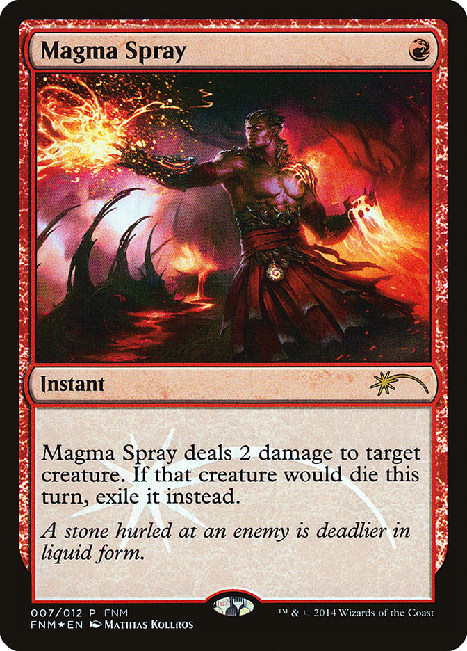 Magma Spray [Friday Night Magic 2014] | Card Citadel
