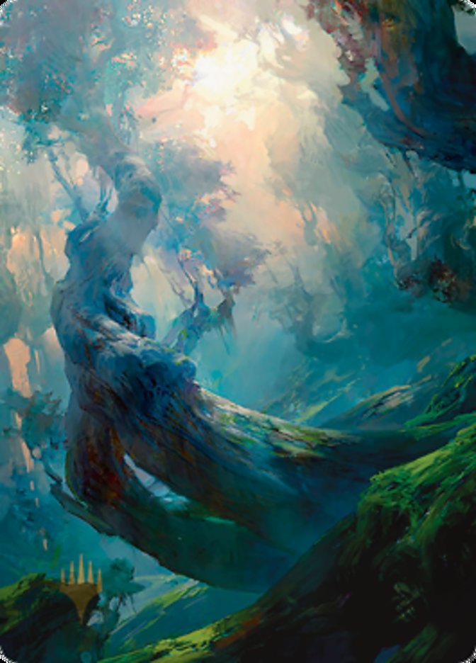 Forest 3 Art Card (Gold-Stamped Signature) [Zendikar Rising Art Series] | Card Citadel