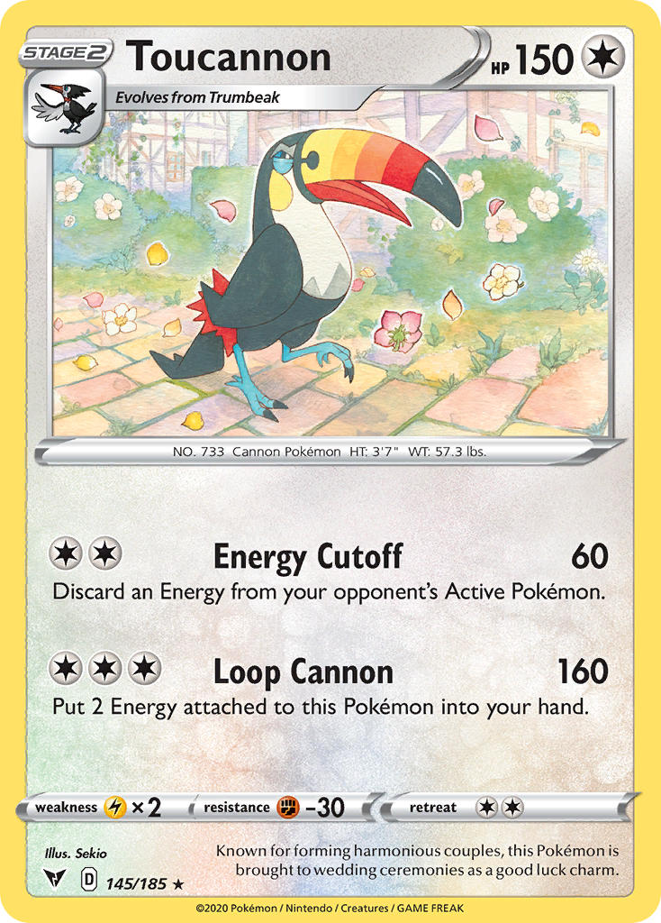 Toucannon (145/185) [Sword & Shield: Vivid Voltage] | Card Citadel