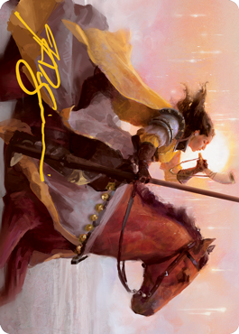 Sunrise Cavalier Art Card (Gold-Stamped Signature) [Innistrad: Midnight Hunt Art Series] | Card Citadel