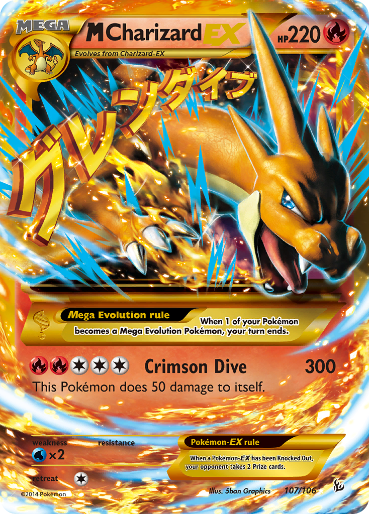 M Charizard EX (107/106) [XY: Flashfire] | Card Citadel