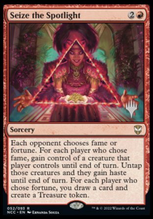 Seize the Spotlight (Promo Pack) [Streets of New Capenna Commander Promos] | Card Citadel