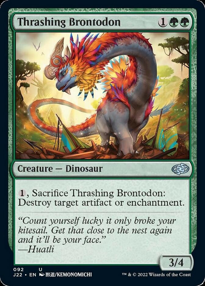 Thrashing Brontodon [Jumpstart 2022] | Card Citadel